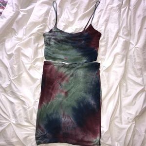 Tie Dyed Two- Piece Skirt/Crop top